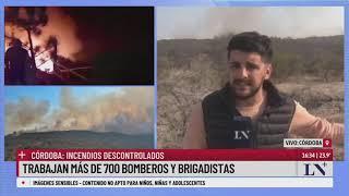 Córdoba: piden declarar la "emergencia nacional"; fuego sin control