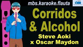 Corridos & Alcohol - Steve Aoki x Oscar Maydon Flauta Dulce Cover By MBS Tutorial Animado Con Notas