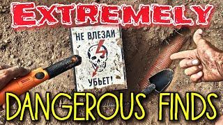 EXTREMELY DANGEROUS FINDS! Metal Detecting is cool & interesting hobby, but sometimes very dangerous