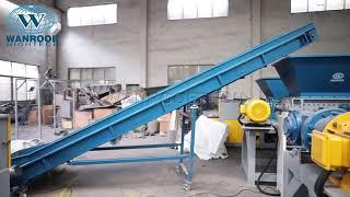 Plastic PP PE Bags Jumbo Bag Wood Double shaft shredder