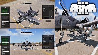 Spawn Jets or Helicopters with Custom Loadouts You Create and can Save in Your Missions!