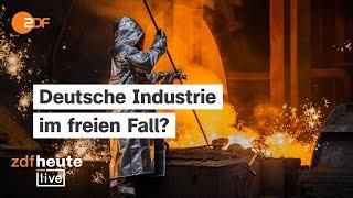 VW, Bosch, jetzt Thyssenkrupp - Job-Kahlschlag in der Industrie | ifo-Chef Fuest bei ZDFheute live