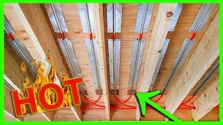 How To Install Under Floor Radiant Tubing With Aluminum Omega Heat Transfer Plates Between Joists