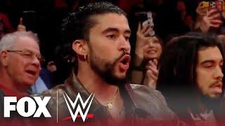 Bad Bunny gets thrown through a table as Rey Mysterio battles Austin Theory on Raw | WWE on FOX