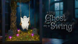 Make a Spooky Cute Tiny Ghost on a Swing Diorama: Fun and Whimsical Tutorial!