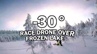 Race drone in Lapland over frozen lakes by -30°C - FPV Cinematic