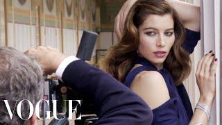 Jessica Biel Shows Off Her Glam and Grunge Sides on Set for Her February Cover