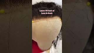 How to fix cutting to much lace on Wig