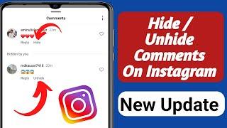 How to Hide / Unhide Comments On Instagram। Hide Or Unhide Comments On Instagram