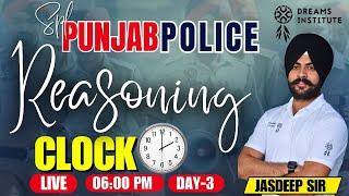 SPL. PUNJAB POLICE | Reasoning | 06:00 PM | DAY-3 | For All Competitive Exams | BY JASDEEP SIR