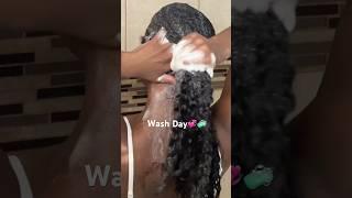 Wash day using  @Shedavi length2o aquaholic moisturizing shampoo #naturalhair #haircare