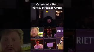 Caseoh Wins Best Variety Streamer Award #caseoh