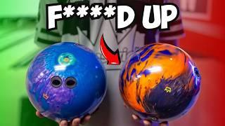 We RUINED BRAND NEW Bowling Balls?!