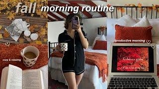 FALL MORNING ROUTINE! productive, realistic, & relaxing morning