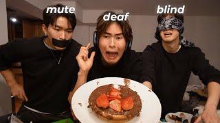 BLIND DEAF MUTE challenge with 2 hot chinese men