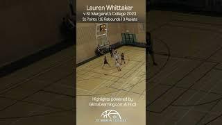 StAC Basketball - Lauren Whittaker v SMC 2023 (Highlights)