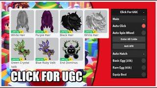 (Many UGC Items!) CLICK FOR UGC Script Hack • Auto Click / Redeem All Codes And more