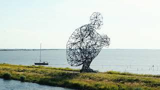 "Exposure" - a steel sculpture in Lelystad - drone compilation