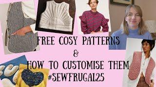 Free cosy sewing ideas | Customising your makes | #Sewfrugal25