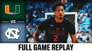 Miami vs. North Carolina Full Game Replay | 2024-25 ACC Men's Basketball