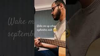 34 Seconds of Nostalgia  Wake Me Up When September Ends | Acoustic Cover