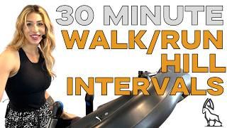 Beginner Walk/Run Hill Intervals | Treadmill Workout!