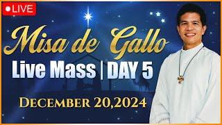 FRIDAY FILIPINO MASS TODAY LIVE || DAY 5 MISA DE GALLO || DECEMBER 20, 2024 || FR. FIDEL ROURA