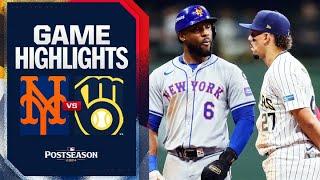 Mets vs. Brewers NL Wild Card Game 2 Highlights (10/2/24) | MLB Highlights