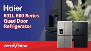 Haier 601L 600 Series Quad Door Refrigerator