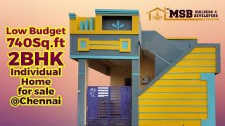 Low Budget Individual 2BHK Home for Sale at Chennai | 6380188336 | MSB Builders