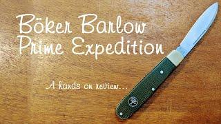 Böker Barlow Prime Expedition traditional slip joint folding pocket knife - hands on review