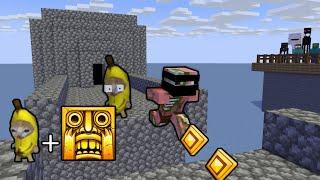 Banana Cat + Temple Run - Minecraft Animation