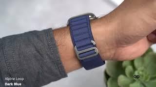 Dark Blue Alpine Loop For iWatch 49MM For Series Ultra