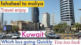 kuwait city Fahaheel to maliya travel which bus going fahaheel to maliya quickly very happy journey