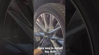 Easy way to install lug nuts