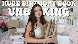 HUGE book unboxing! 50+ books