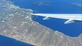 ATHENS to SANTORINIA320THE WHOLE FLIGHT, MAGICAL APPROACH BEFORE LANDINGJULY 2020