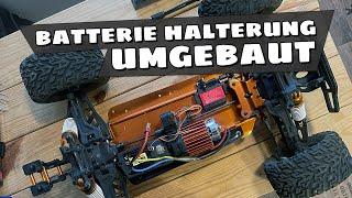 BATTERIEHALTER UMGEBAUT // 1:10 XL TRUGGY  // DF MODELS TW-1 BR "TWISTER"