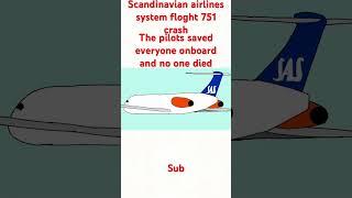 Scandinavian airlines system flight 751 crash #aviation #planecrash #planes #animation #fypシ #viral