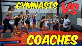 Gymnast VS Coach Stick it Gymnastics Challenge| Rachel Marie