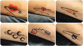 very easy hair pin tattoo tricks/temporary tattoos