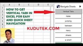 How to get Vertical Tabs in Excel