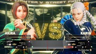 SFV Champion Edition  isaSFVAE (AKIRA) Vs Kazari0226SFV (KARIN)  Online Match's 04-21-2023