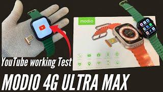 Modio 4G ultra Max SIM card working Smartwatch | modio 4g ultra max all application working watch