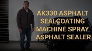 AK330 Asphalt Sealcoating Machine - Spray Asphalt Sealer