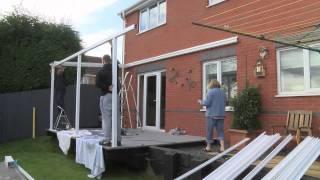 Aluminium Carport Canopy Installation Demonstration