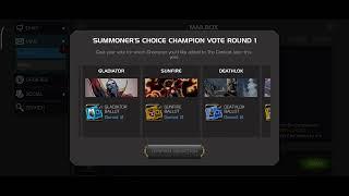 Summoner's Choice Champion Vote, I Voted For Best Champion.