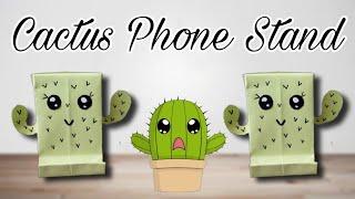 DIY Cactus Phone Stand Making |Easy Handcrafting |Sister's Arts And Crafts