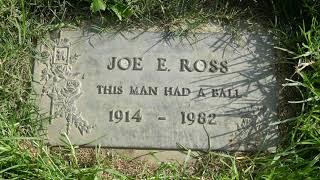 Actor Joe E. Ross Grave Forest Lawn Memorial Park Hollywood Hills Los Angeles California USA 10-9-22