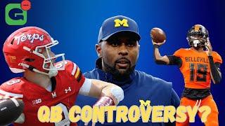 QB CONTROVERSY in Ann Arbor before Bryce Underwood steps on campus?! | Billy Edwards to Michigan